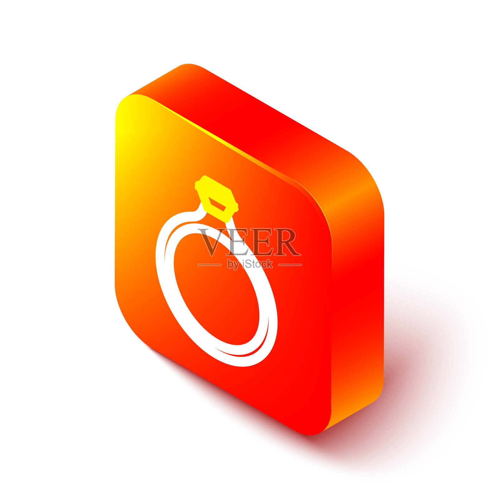 等距线钻石订婚戒指图标图标素材