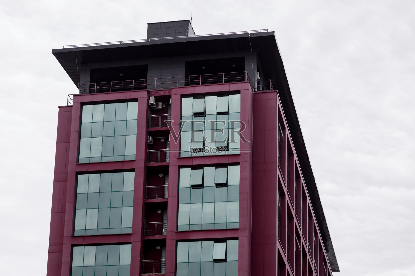 玻璃办公楼。照片摄影图片