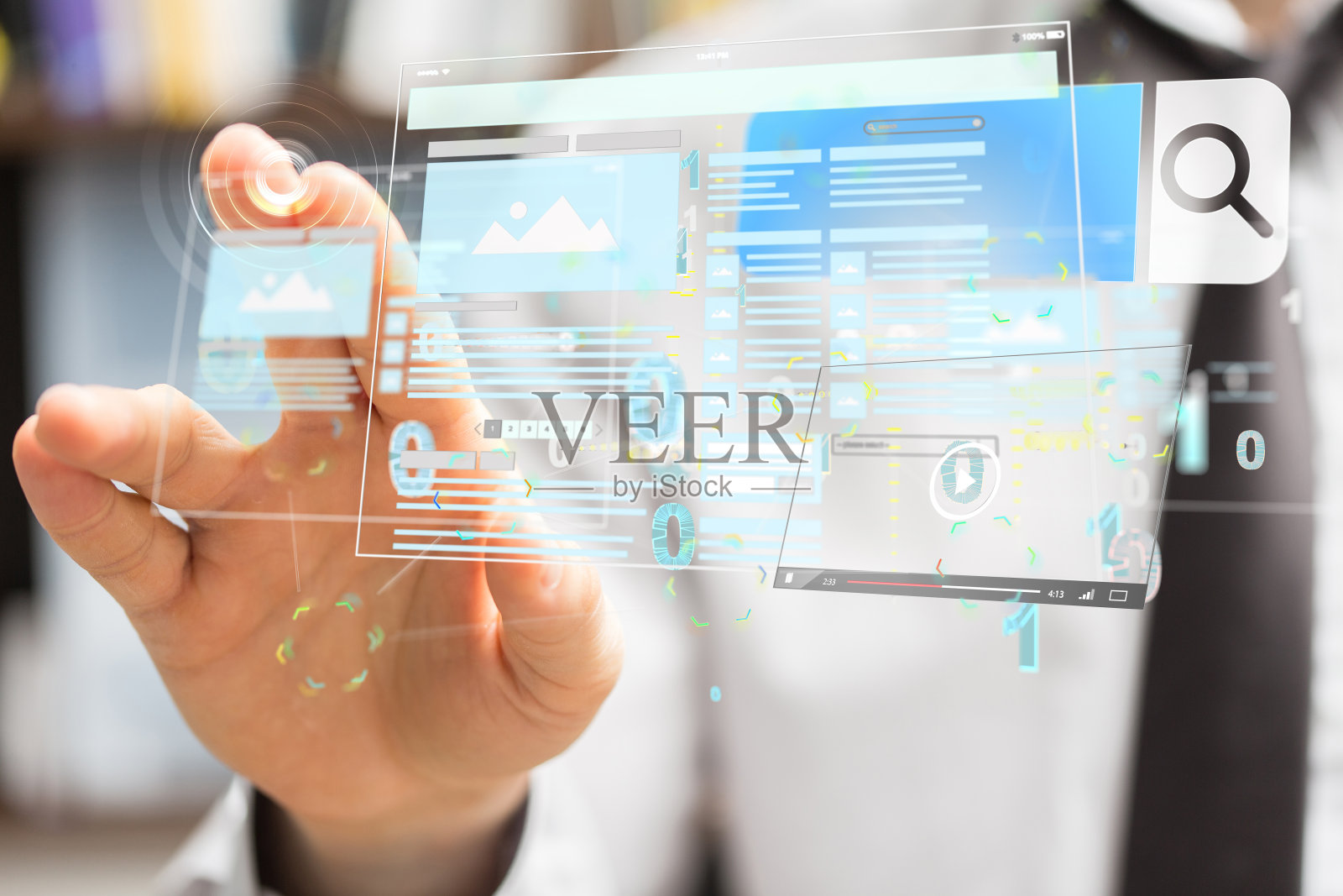 手触摸web应用程序界面照片摄影图片