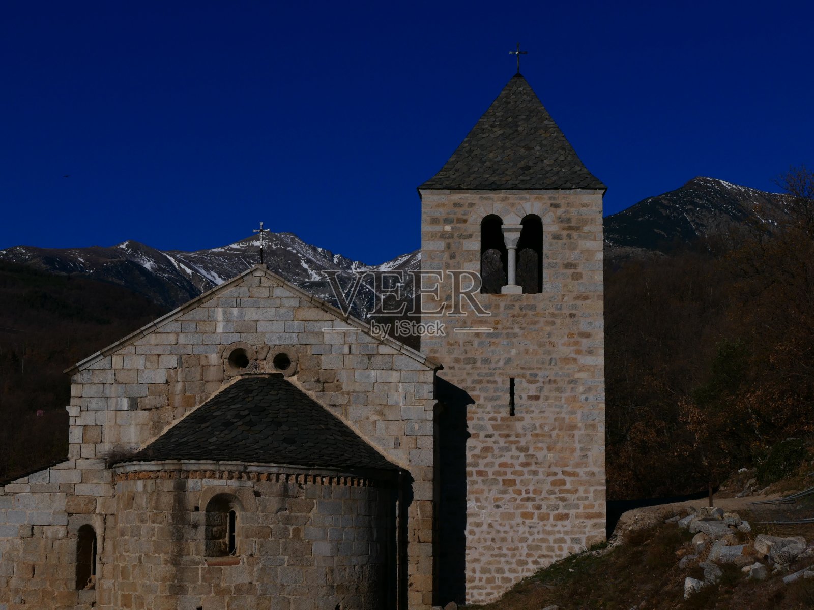 科萨维，圣马丁教堂照片摄影图片