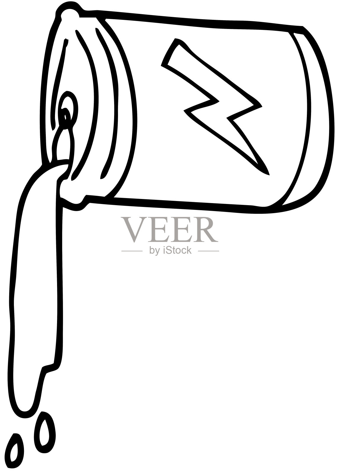 线条画卡通不健康饮料设计元素图片