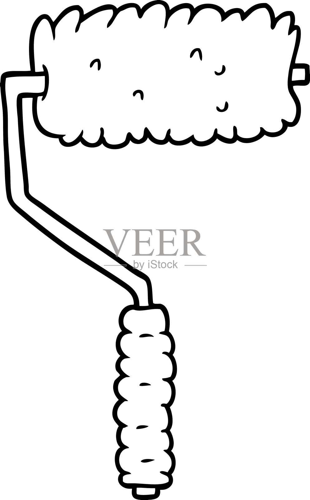 卡通喷漆机插画图片素材