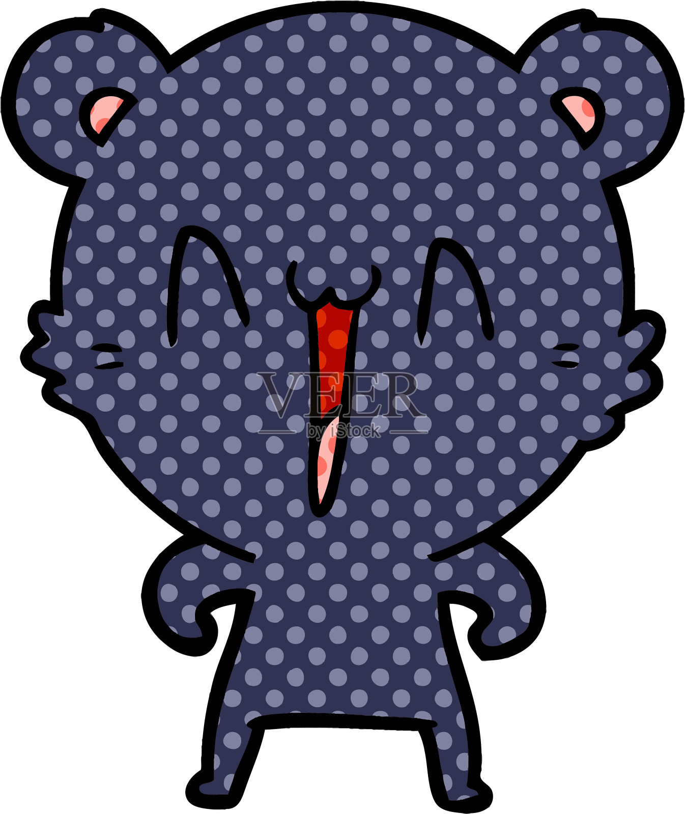 熊卡通人物设计元素图片