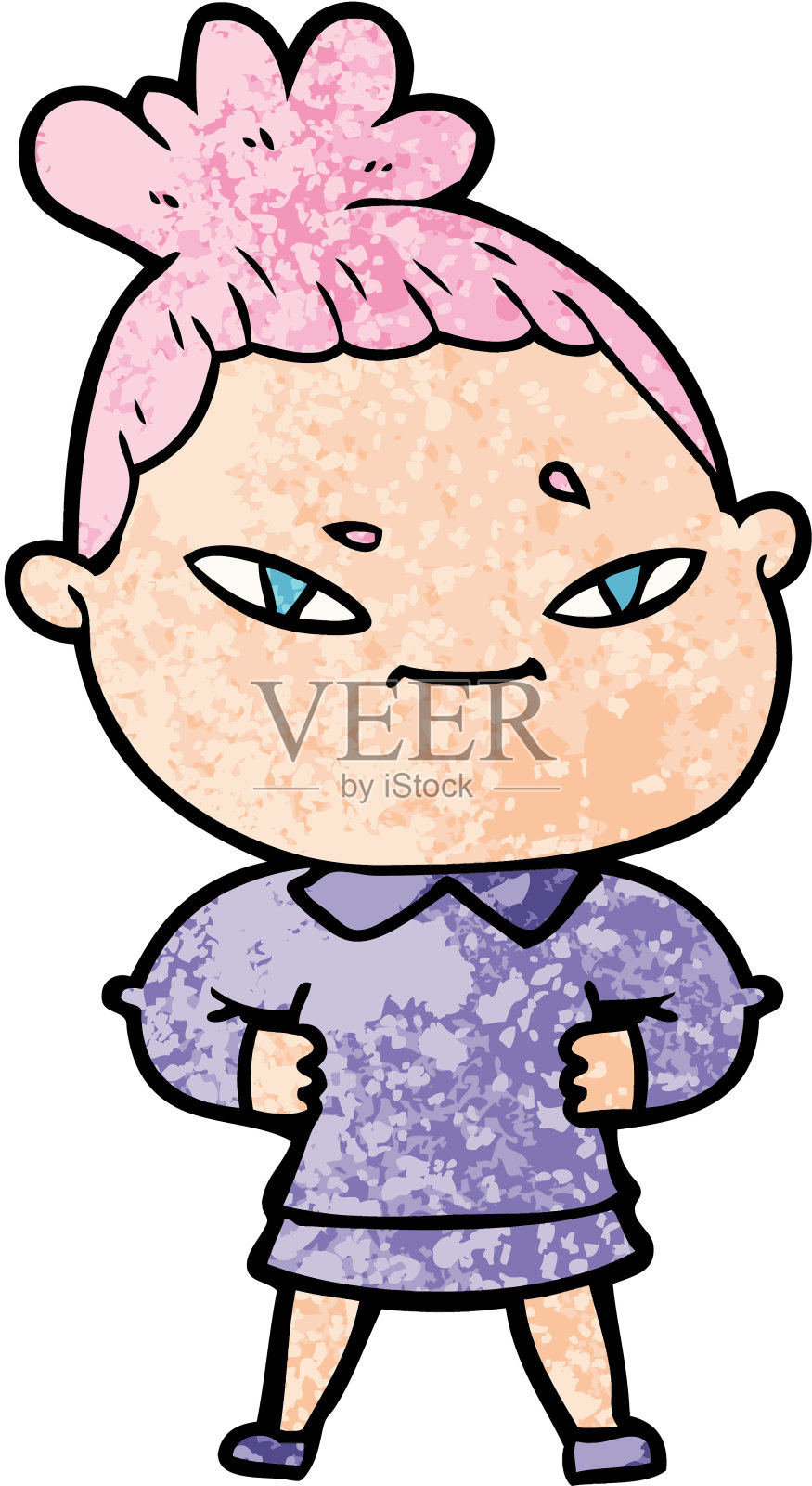 卡通的女人设计元素图片