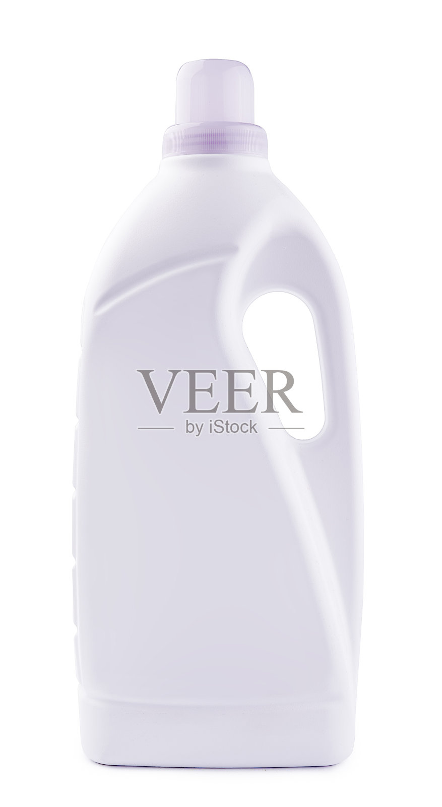 空白白色洗涤剂瓶模拟，正面视图照片摄影图片