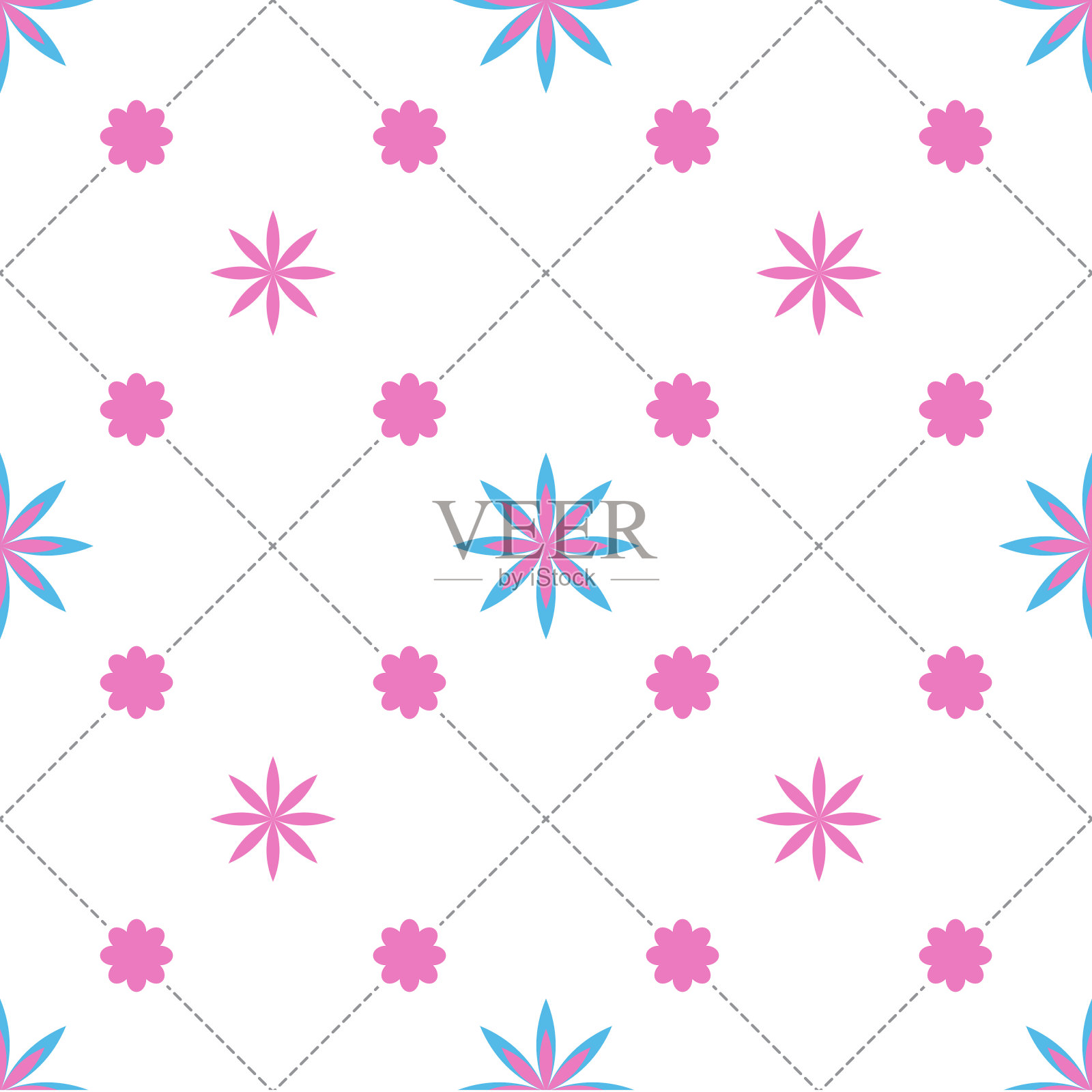 光滑别致的无缝图案插画图片素材