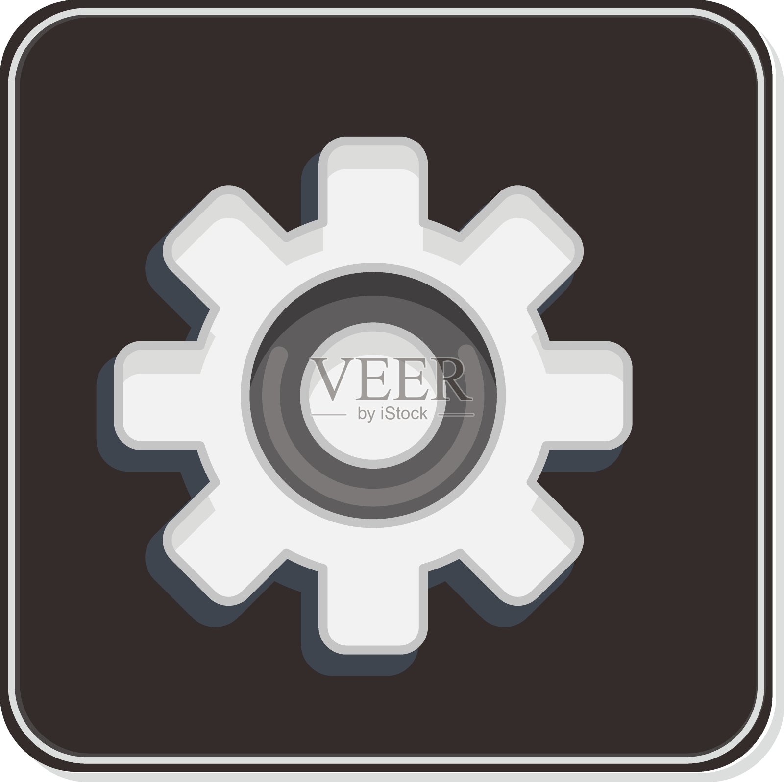 图标齿轮。与汽车服务符号相关。光滑的风格。repairin。引擎。简单的说明设计元素图片