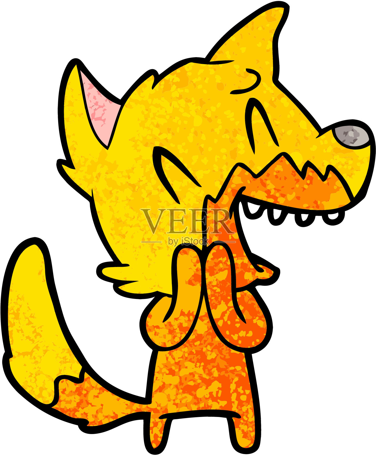 福克斯卡通人物设计元素图片