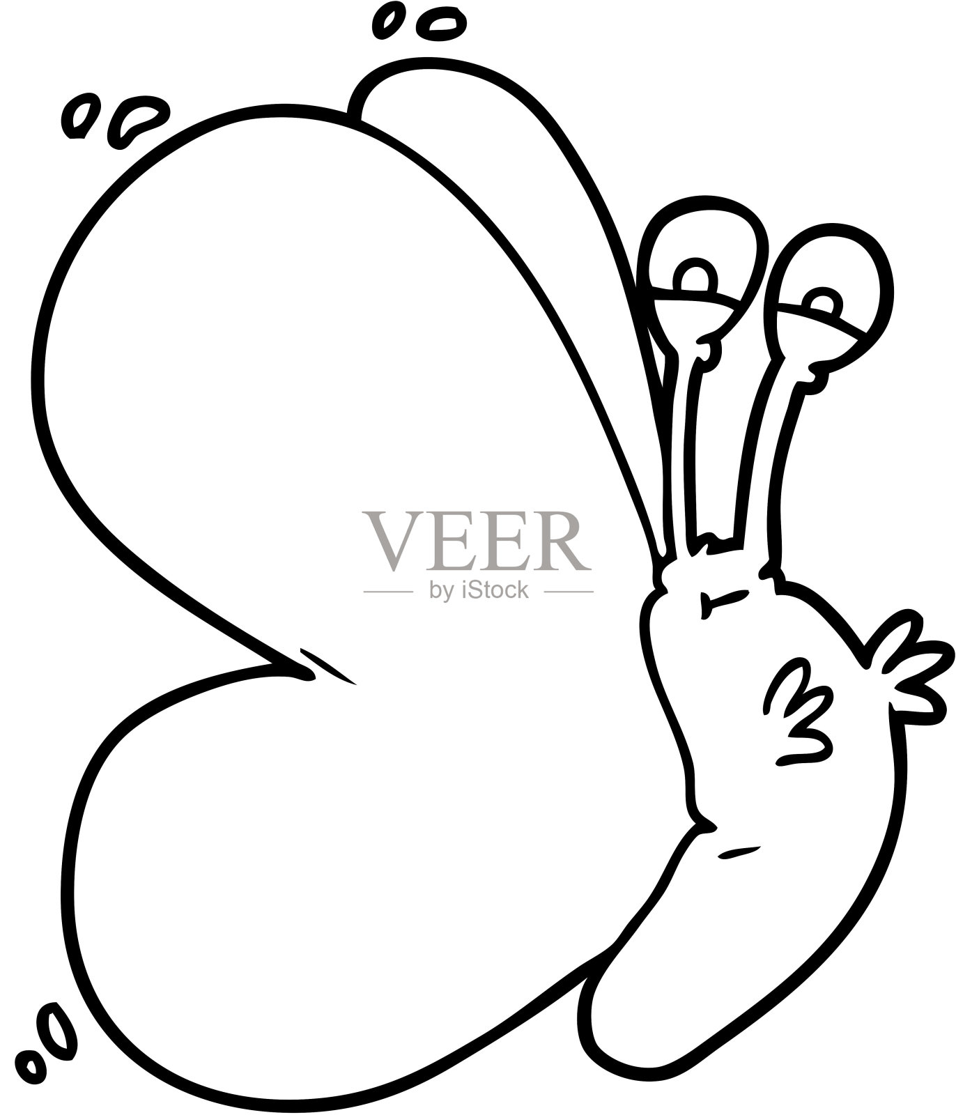 有趣的卡通蝴蝶插画图片素材