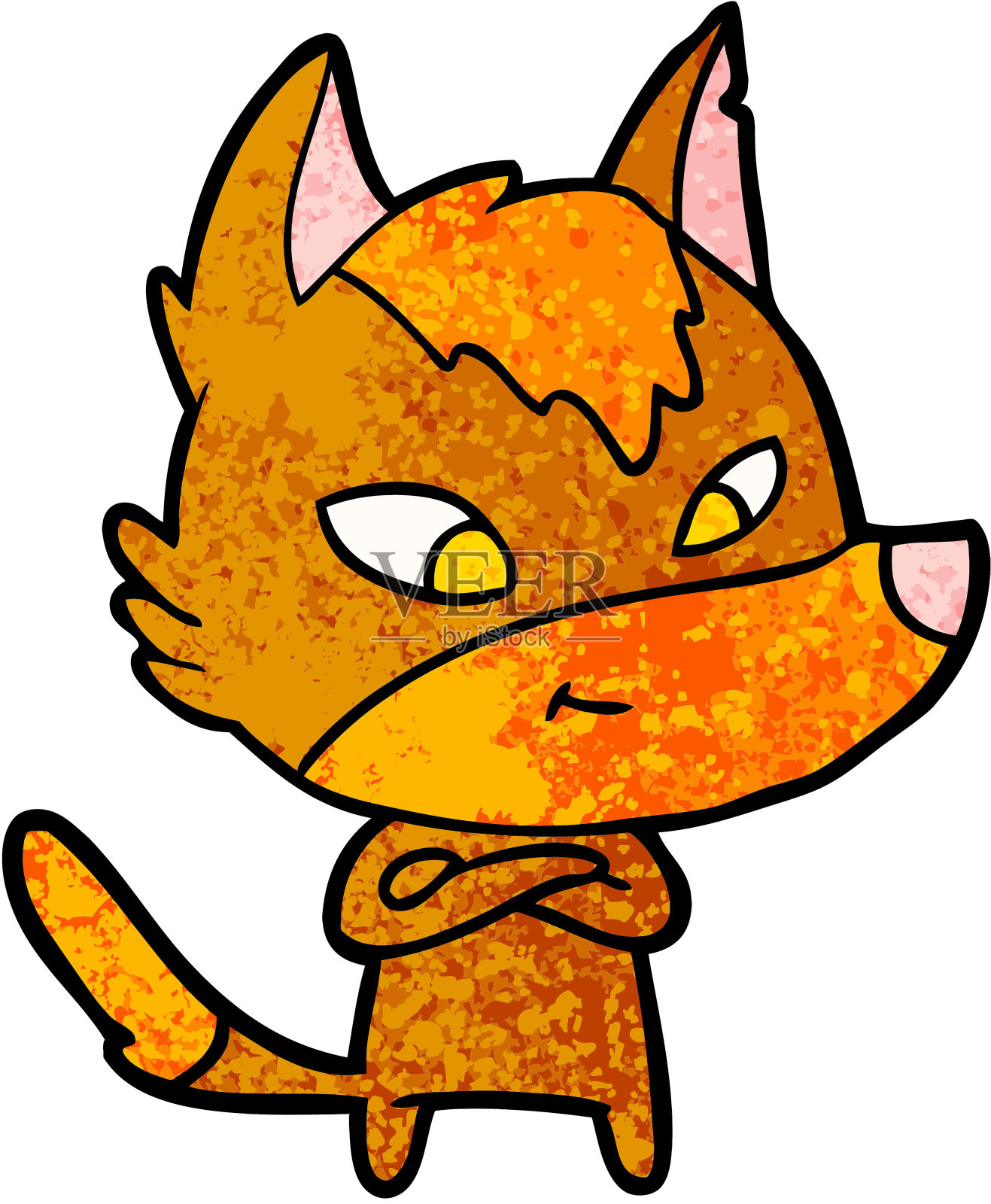 福克斯卡通人物设计元素图片