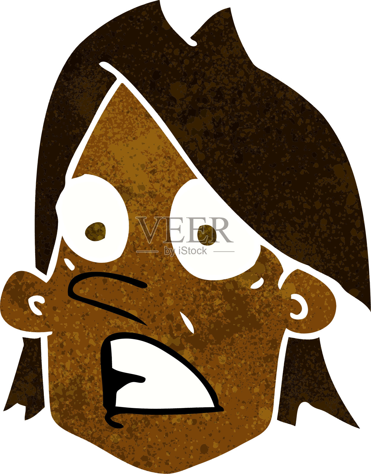 卡通惊吓脸设计元素图片