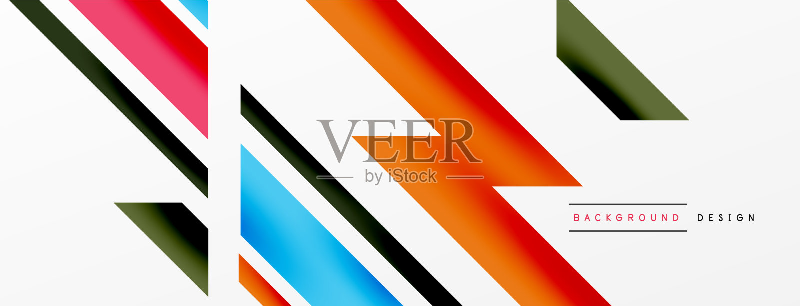 最小几何抽象背景动态3d插画图片素材