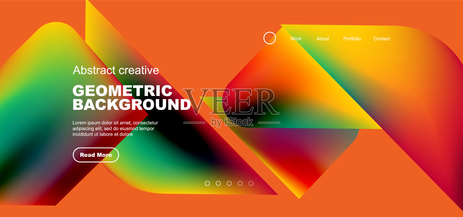 带有流动渐变颜色的液体形状插画图片素材