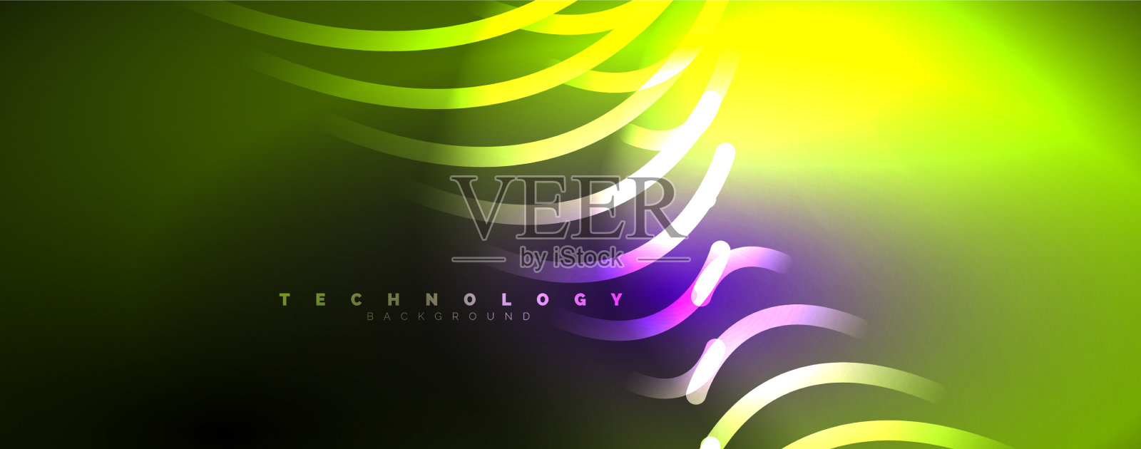 光束霓虹灯线条抽象的背景插画图片素材