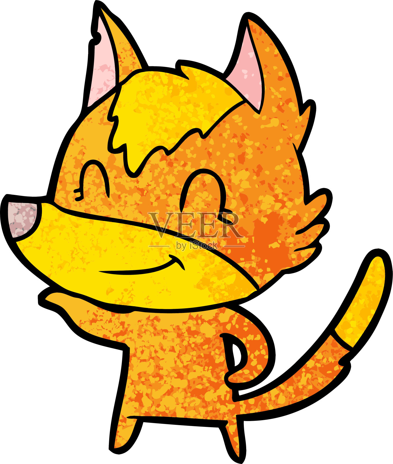 福克斯卡通人物设计元素图片