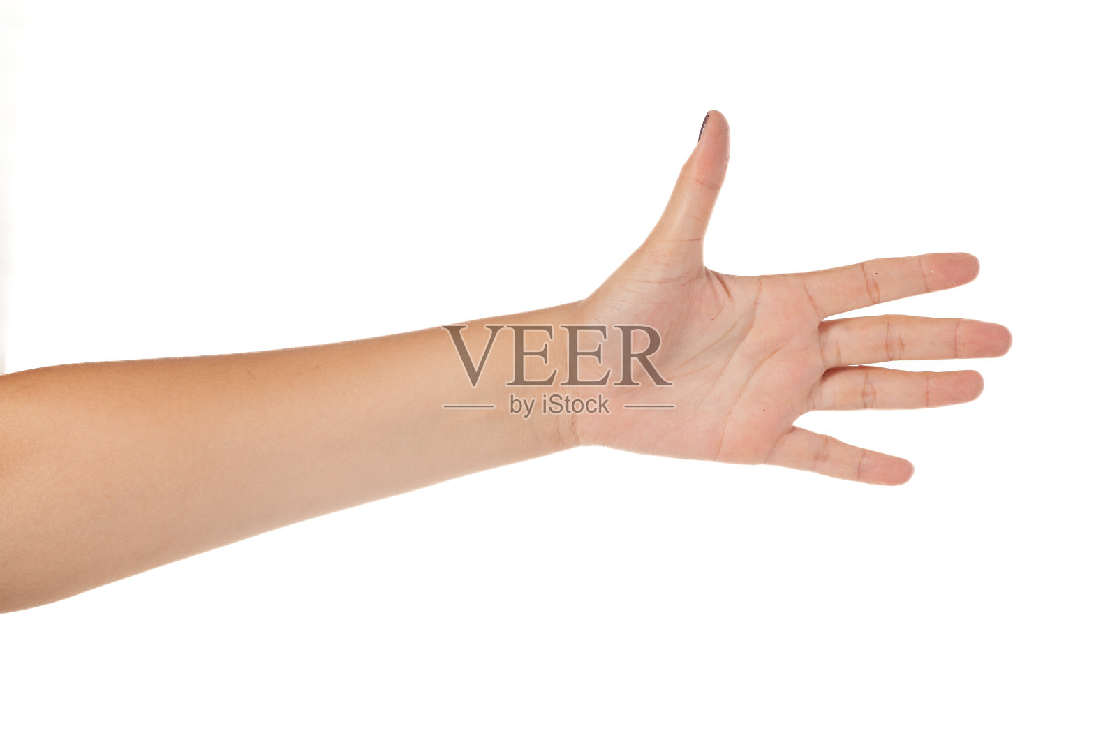 在白色背景上手工制作开放式标识照片摄影图片