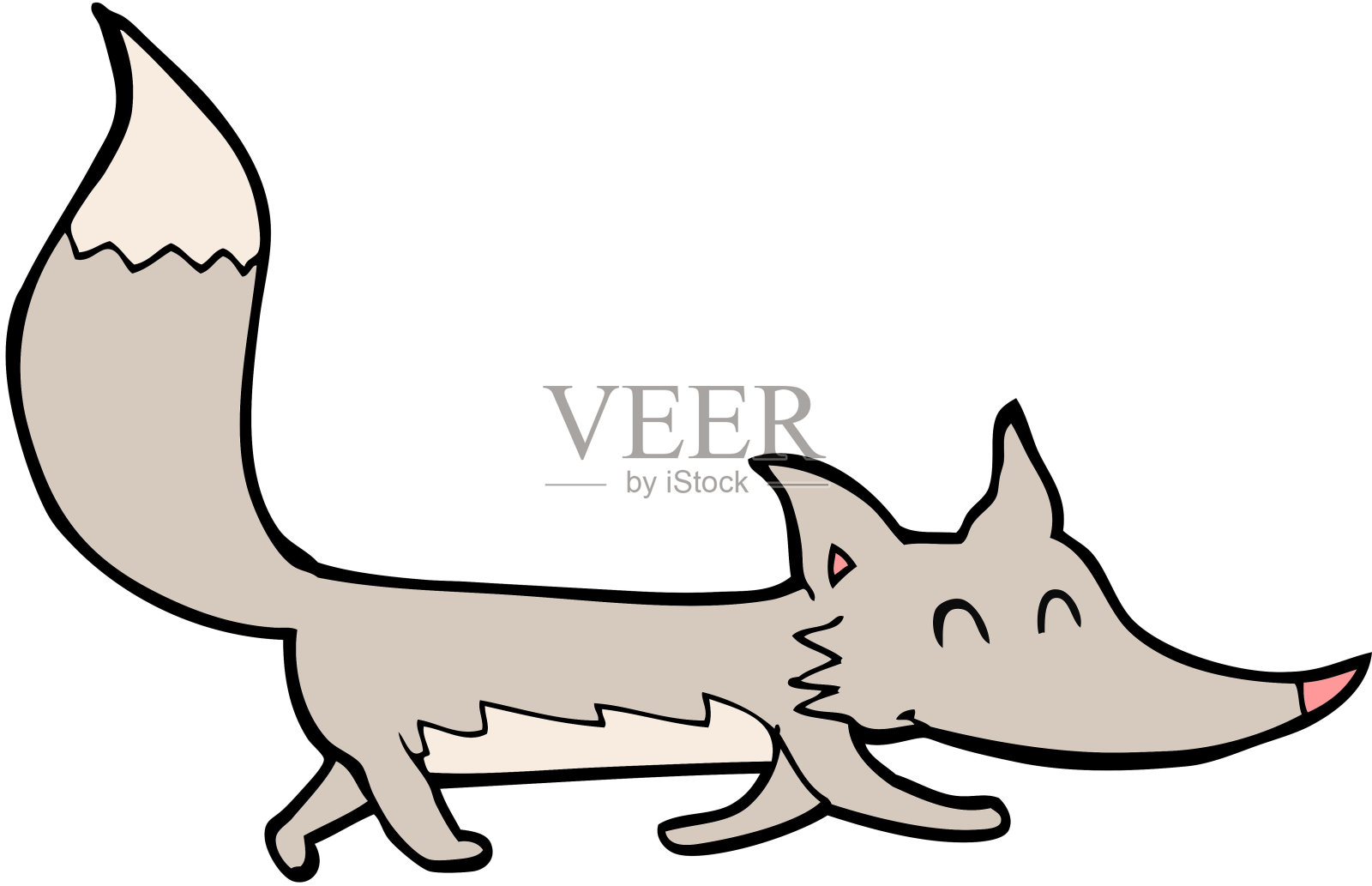 卡通小狼设计元素图片