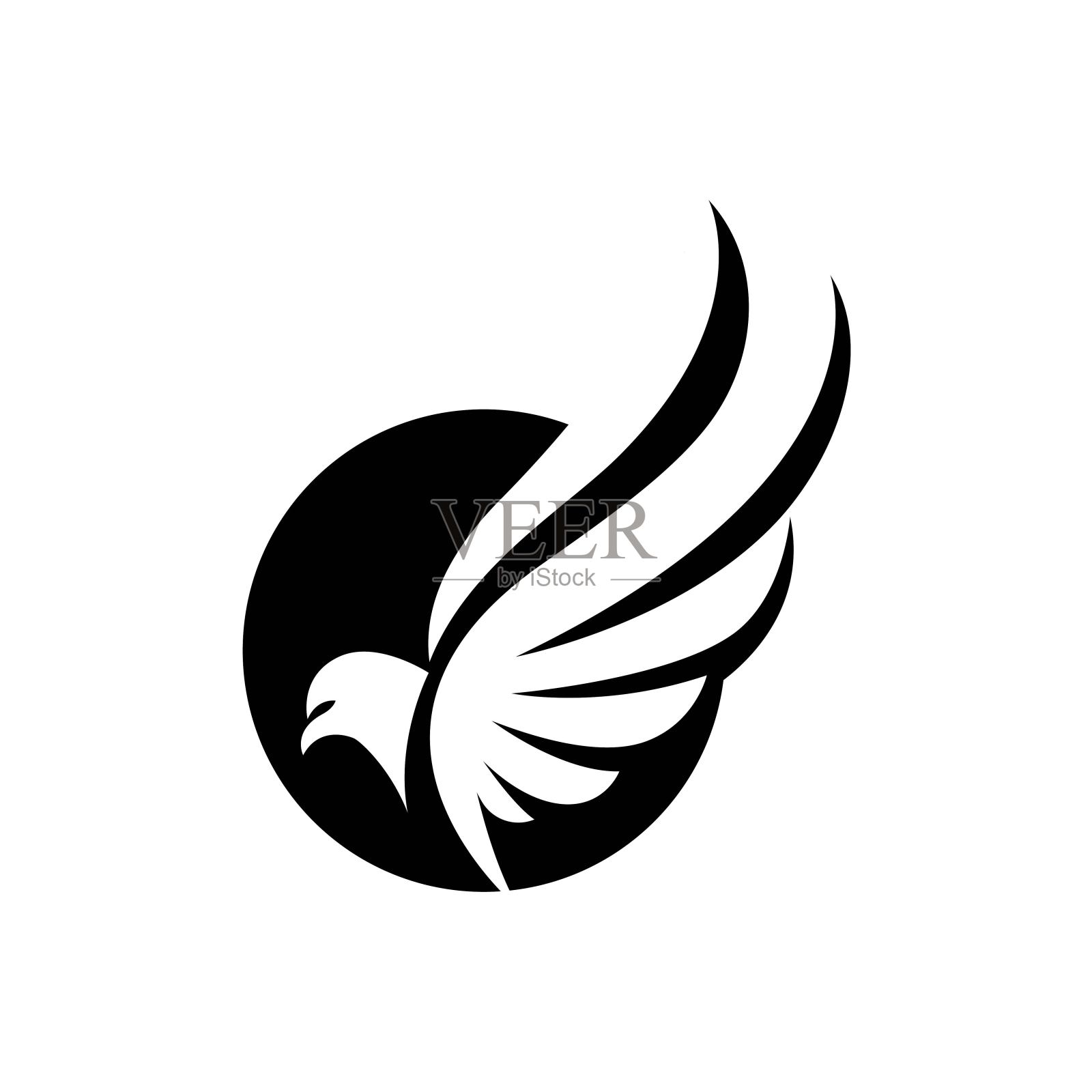 鹰标志图像插画图片素材