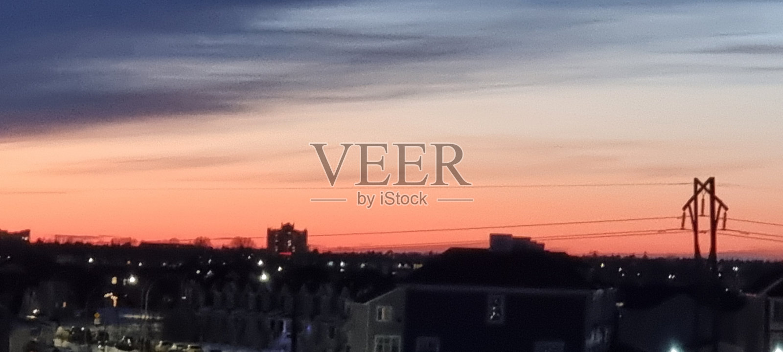 日落萨斯卡通照片摄影图片