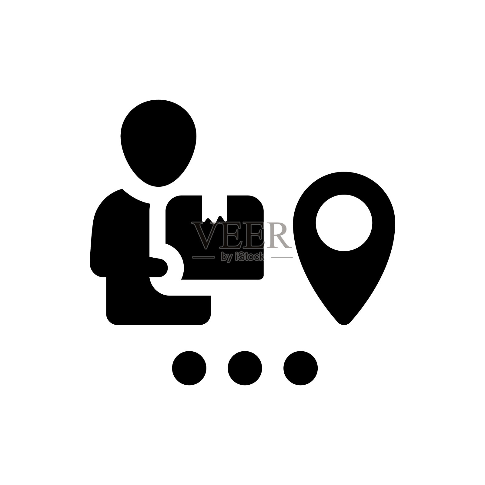 快递位置图标图标素材