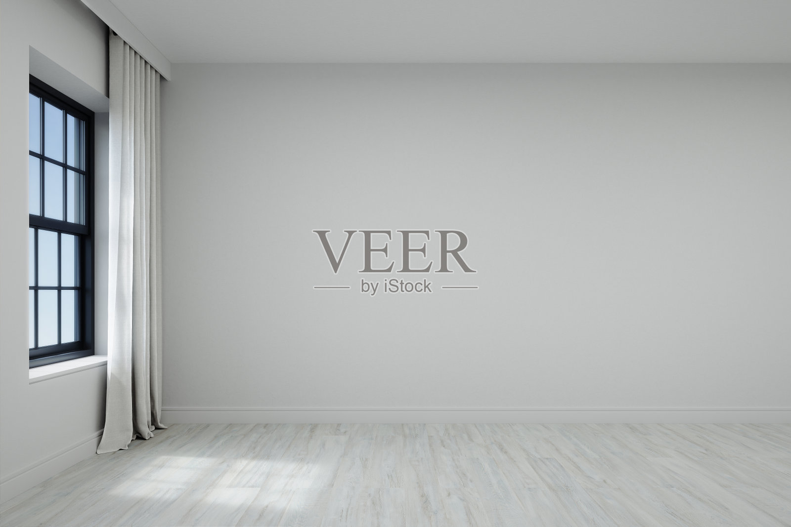 空的白墙和窗户。照片摄影图片