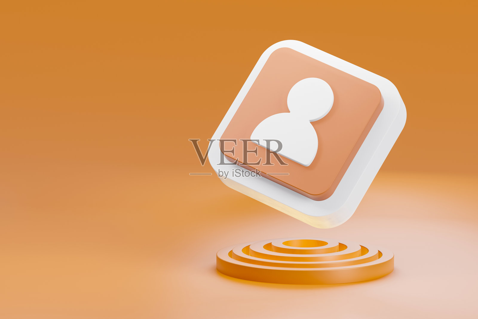 在讲台上的互联网图标的3D渲染照片摄影图片