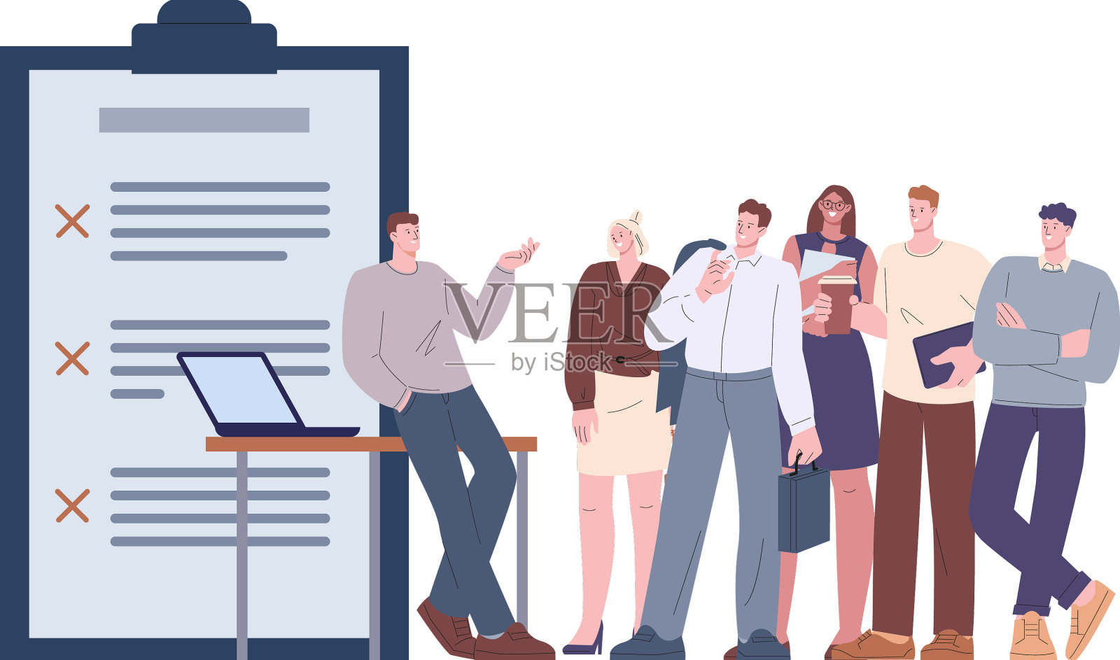 懒惰的上班族不善于管理时间设计元素图片