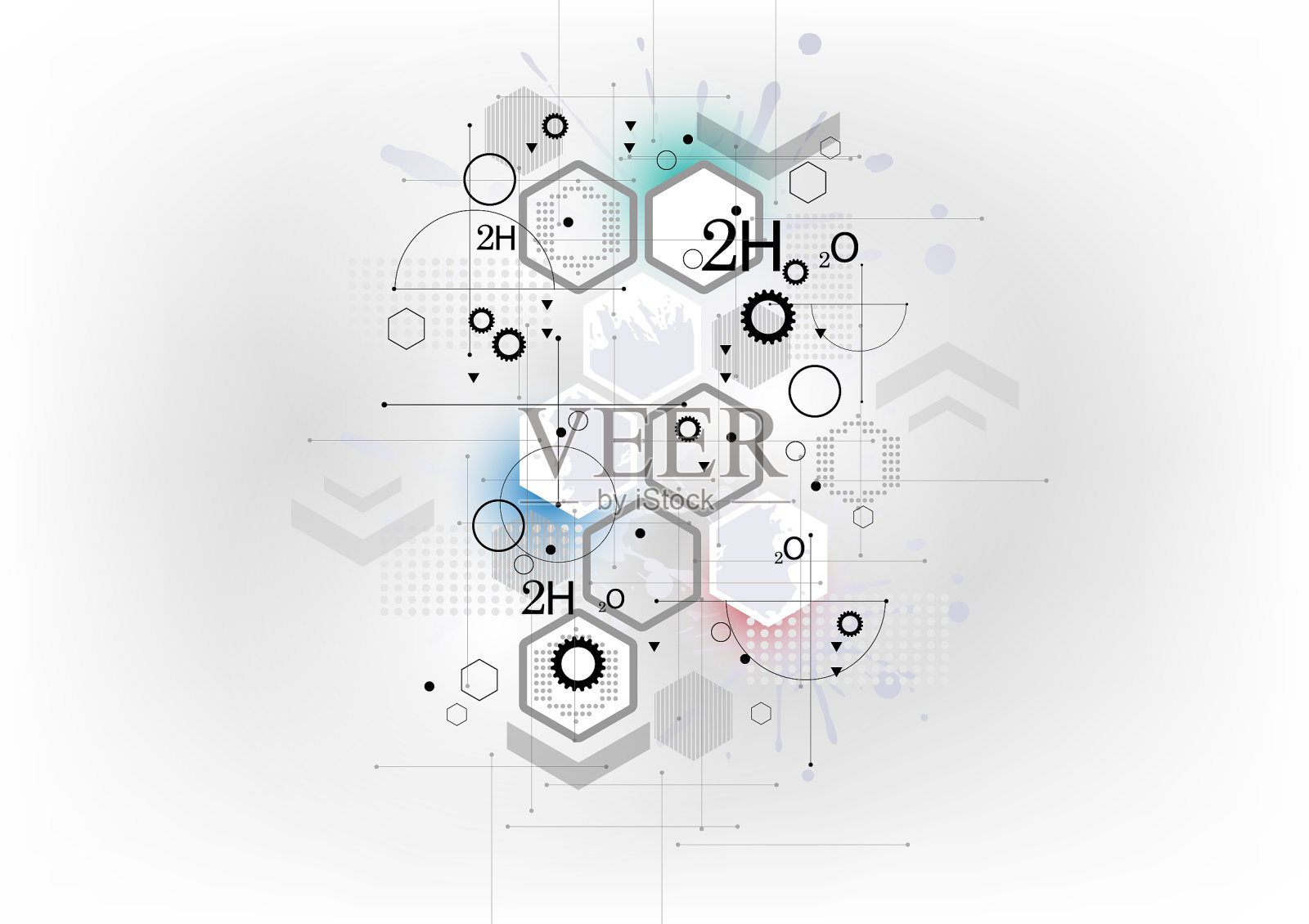 抽象背景：化学公式科技商务照片摄影图片