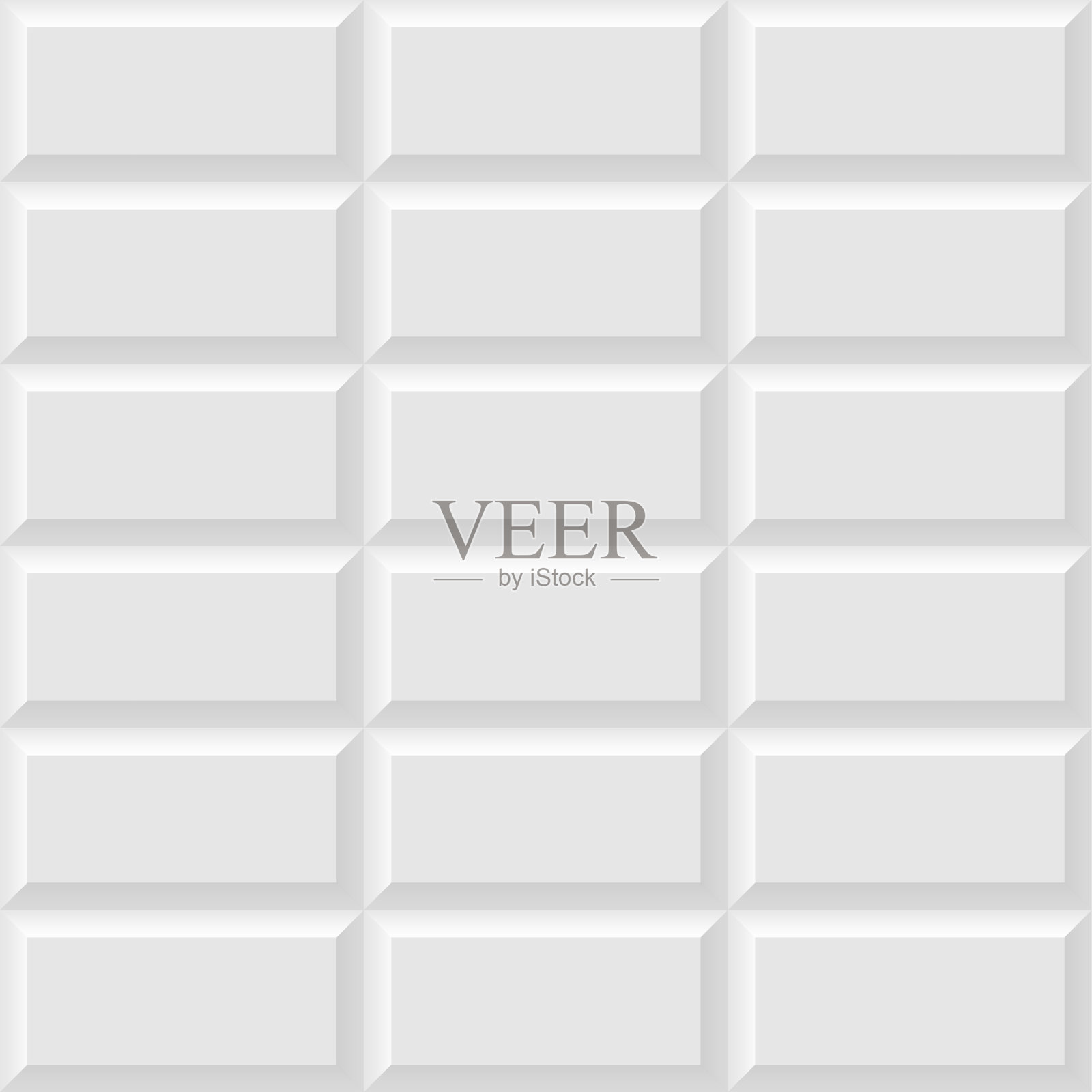 白色地铁瓷砖无缝背景。地铁砖水平图案厨房，浴室或户外建筑矢量插图。光滑的建筑内部设计瓷砖材料插画图片素材