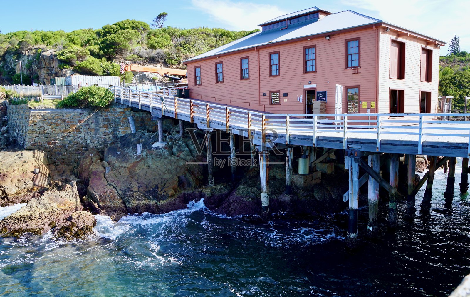 新南威尔士州Tathra码头的遗产建筑照片摄影图片