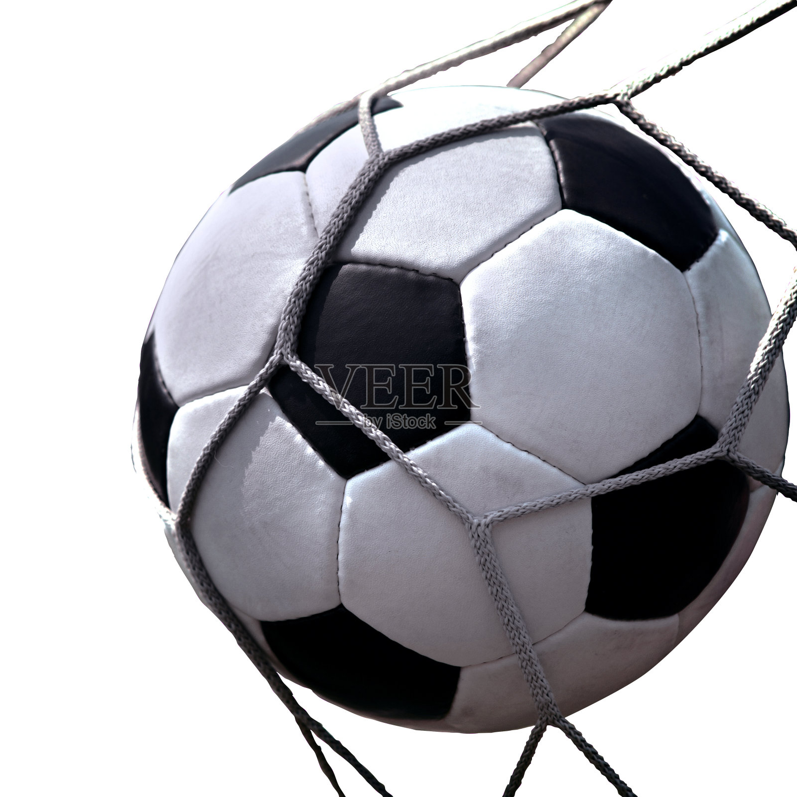 足球进了网照片摄影图片