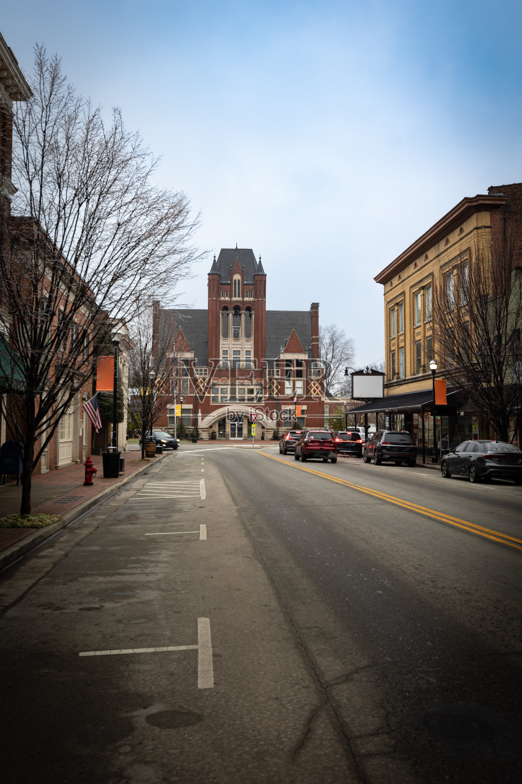 肯塔基州乡村旧法院的街景照片摄影图片