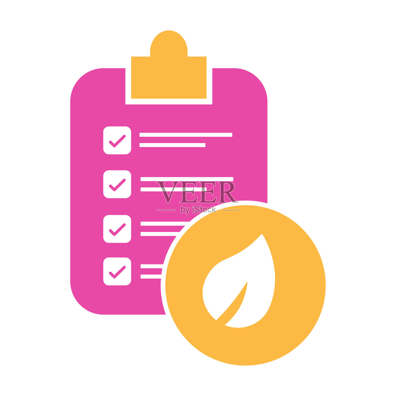 可持续，清单，可持续图标插画图片素材