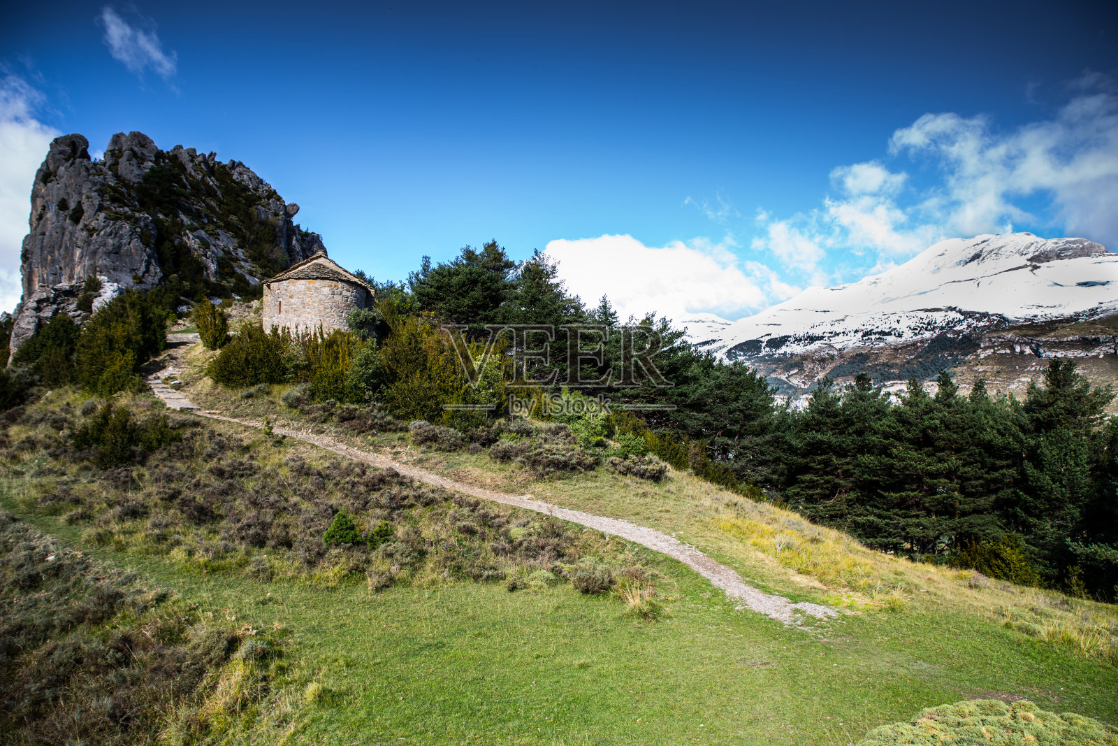 自然景观，山峰，intela, Huesca照片摄影图片