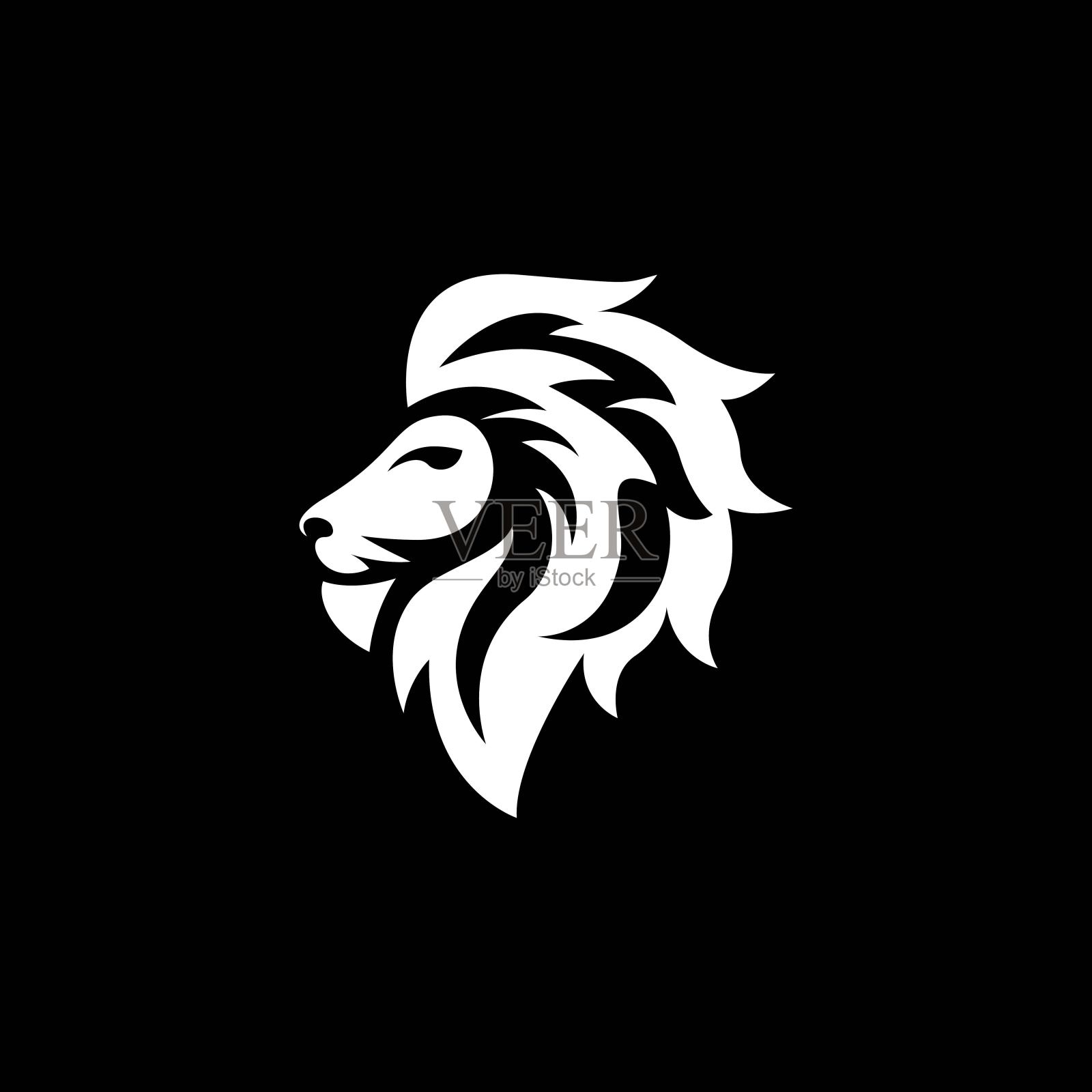 狮子头图像说明插画图片素材