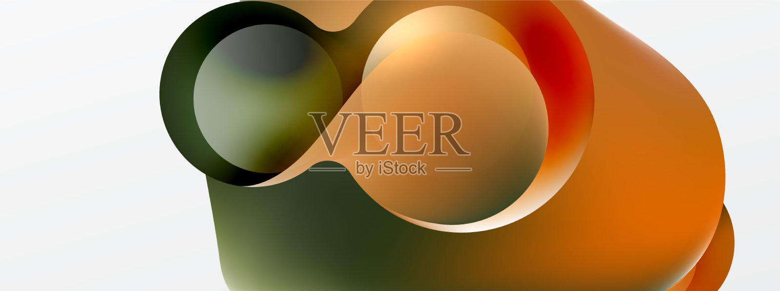 流体抽象背景圆形和圆形插画图片素材