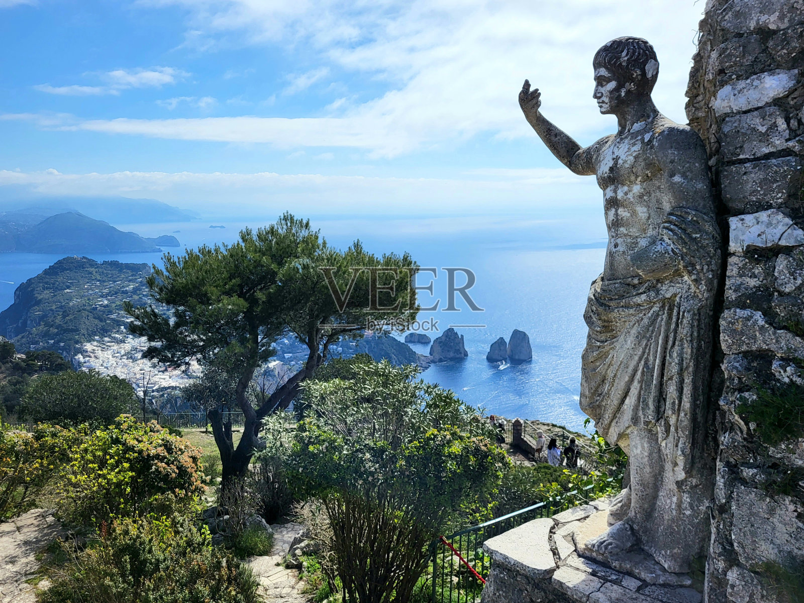 卡普里的奥古斯都皇帝雕像照片摄影图片