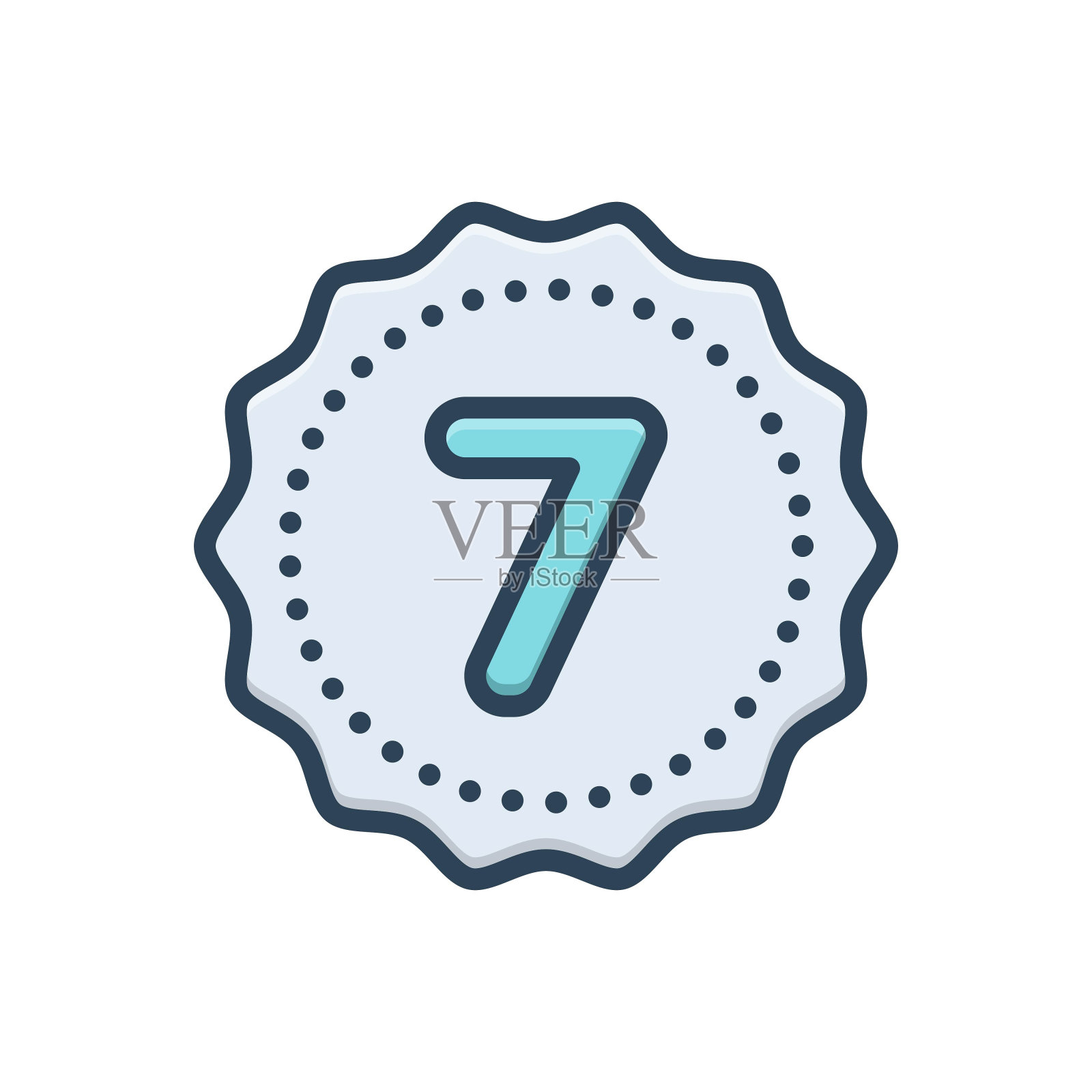 第七号插画图片素材