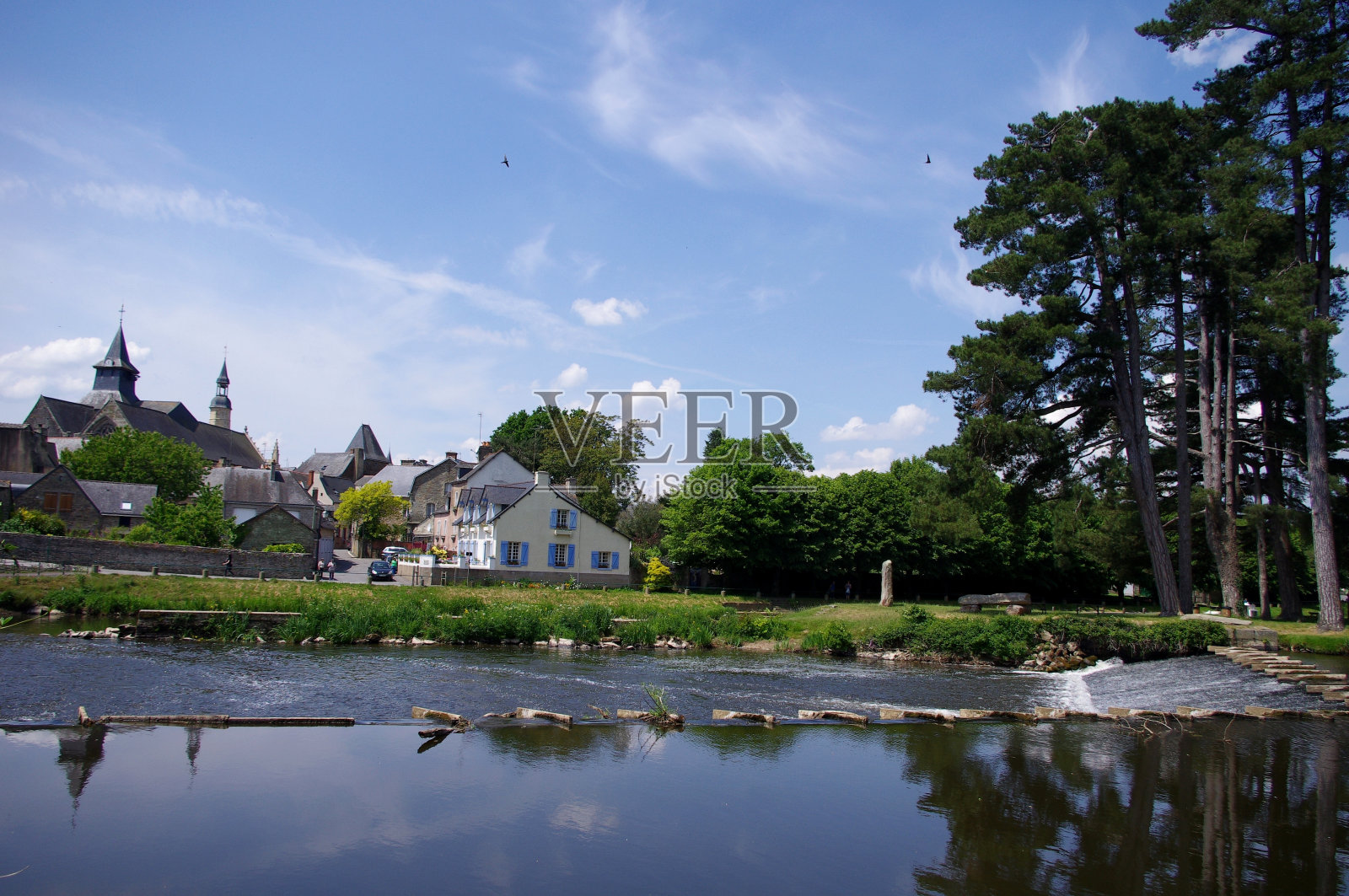 Malestroit城照片摄影图片