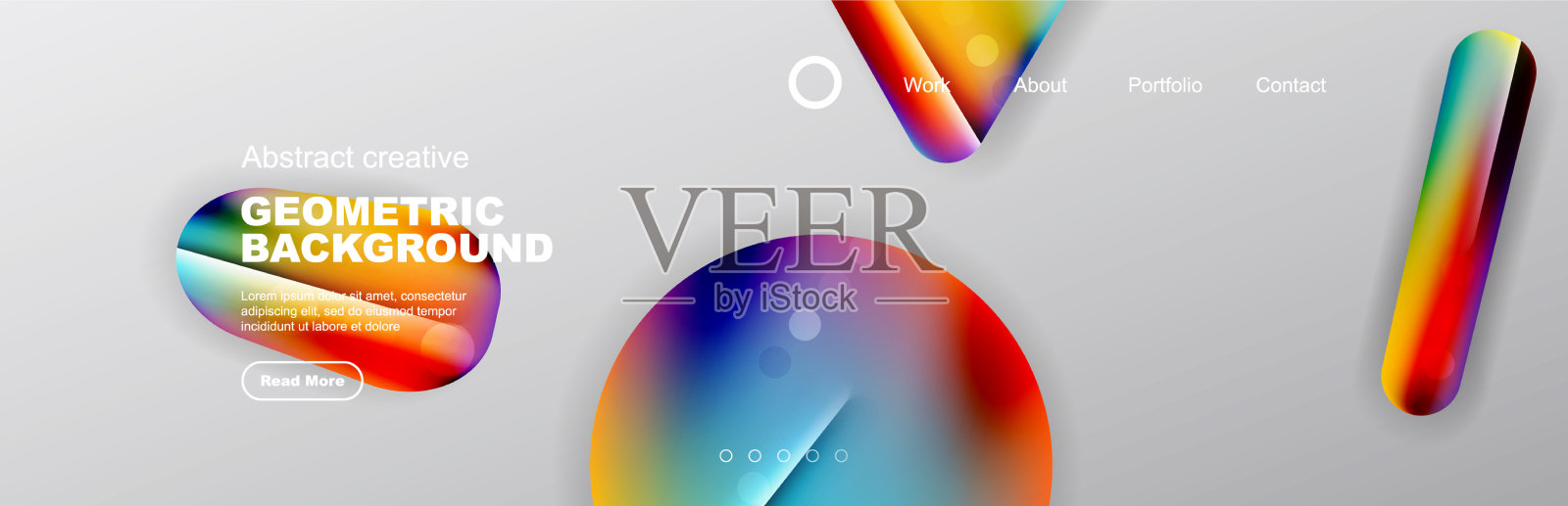 重叠的几何形状背景3d阴影插画图片素材