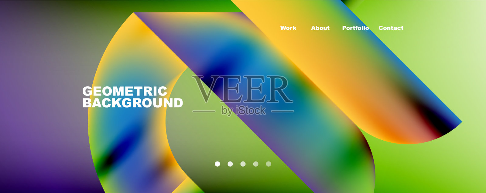 最小几何抽象的背景圆和插画图片素材