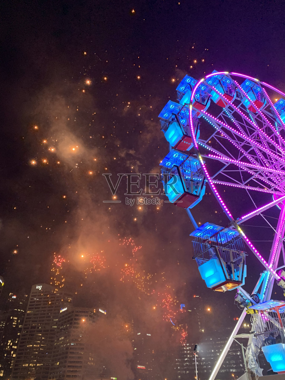 烟花照片摄影图片