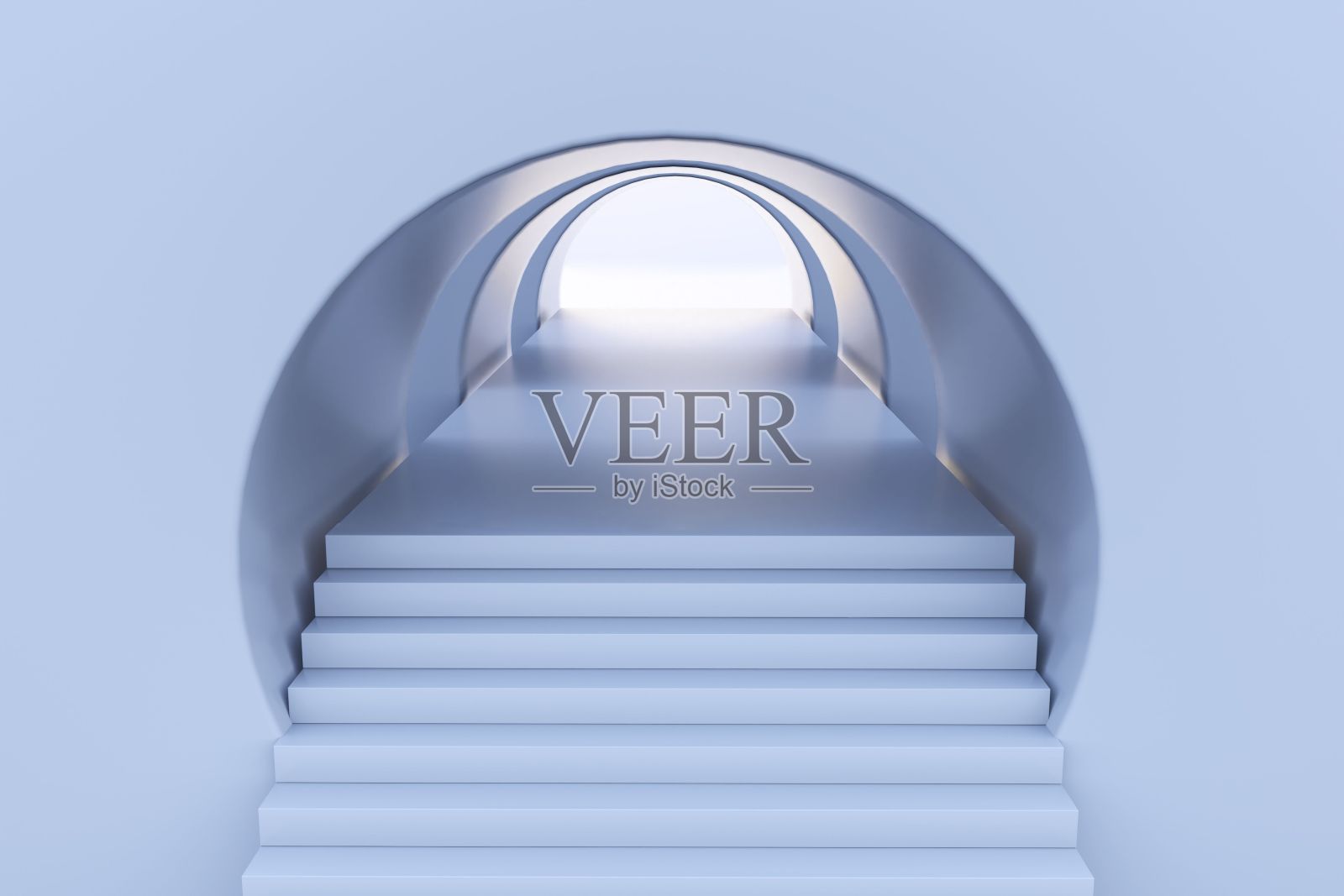 三维插图-抽象建筑。有机建筑的概念照片摄影图片