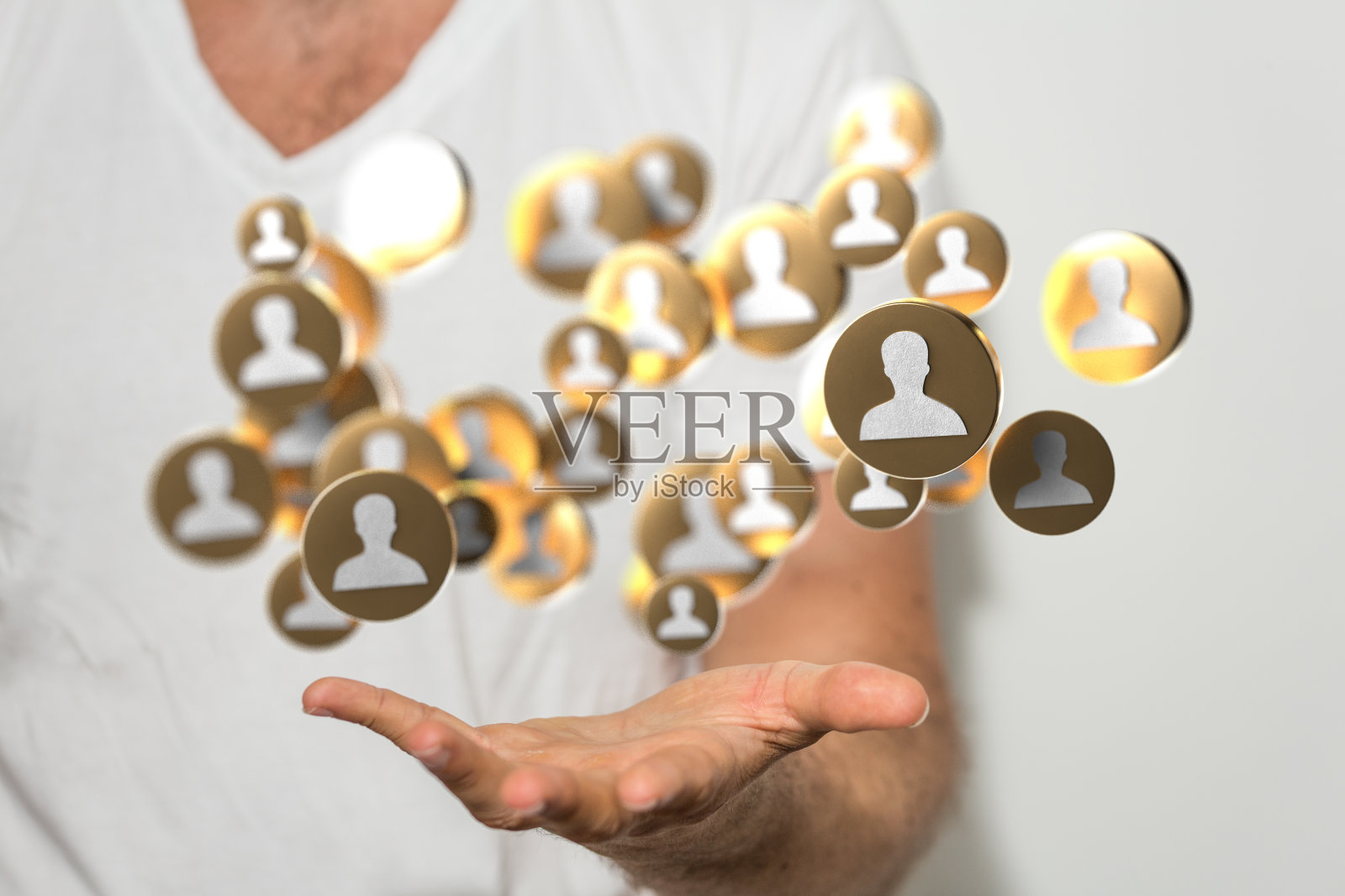 人手展示互联网与数据数字概念的团队合作照片摄影图片