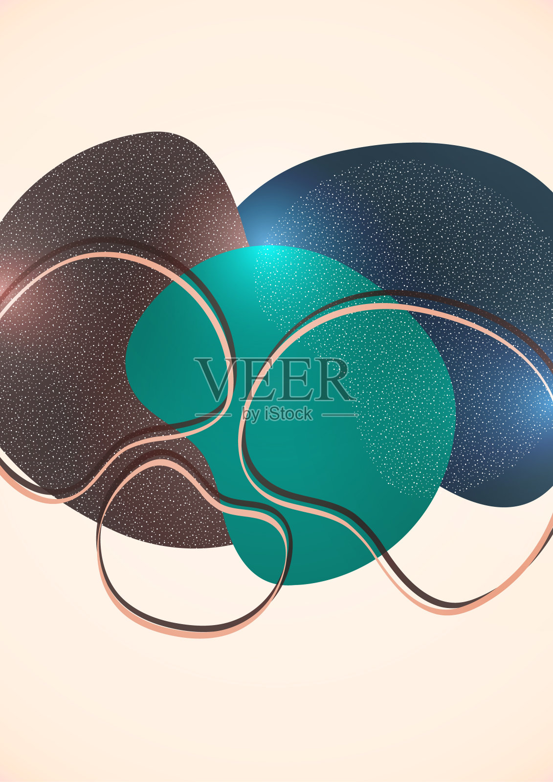 抽象叠加形状。波浪形状，流畅的流体梯度元素，流动线。新潮的未来设计的横幅，传单，海报，标志。向量。插画图片素材