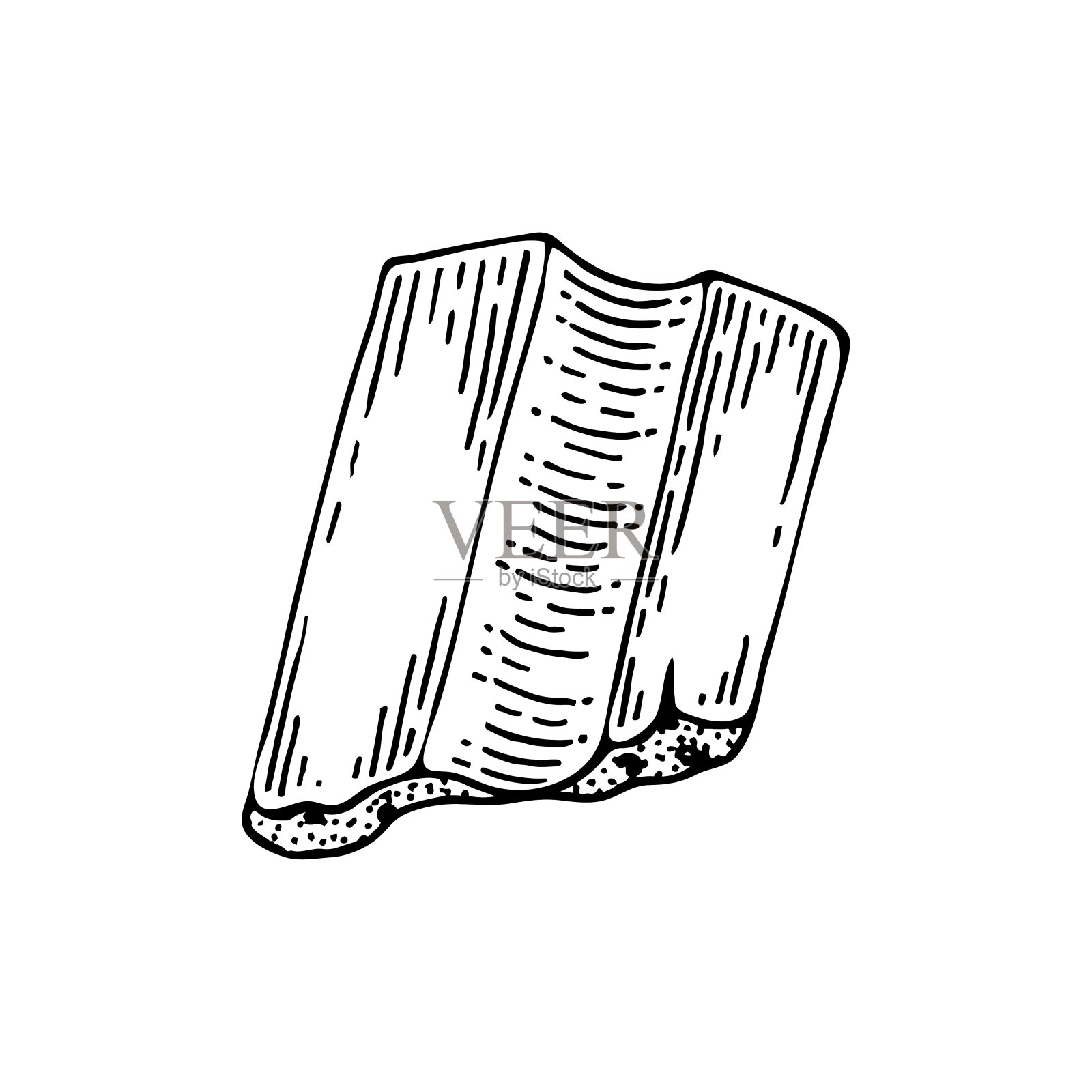 缝纫粉笔线艺术。标记工具。裁缝的职业。画画用的粉笔。手绘矢量涂鸦插图。插画图片素材