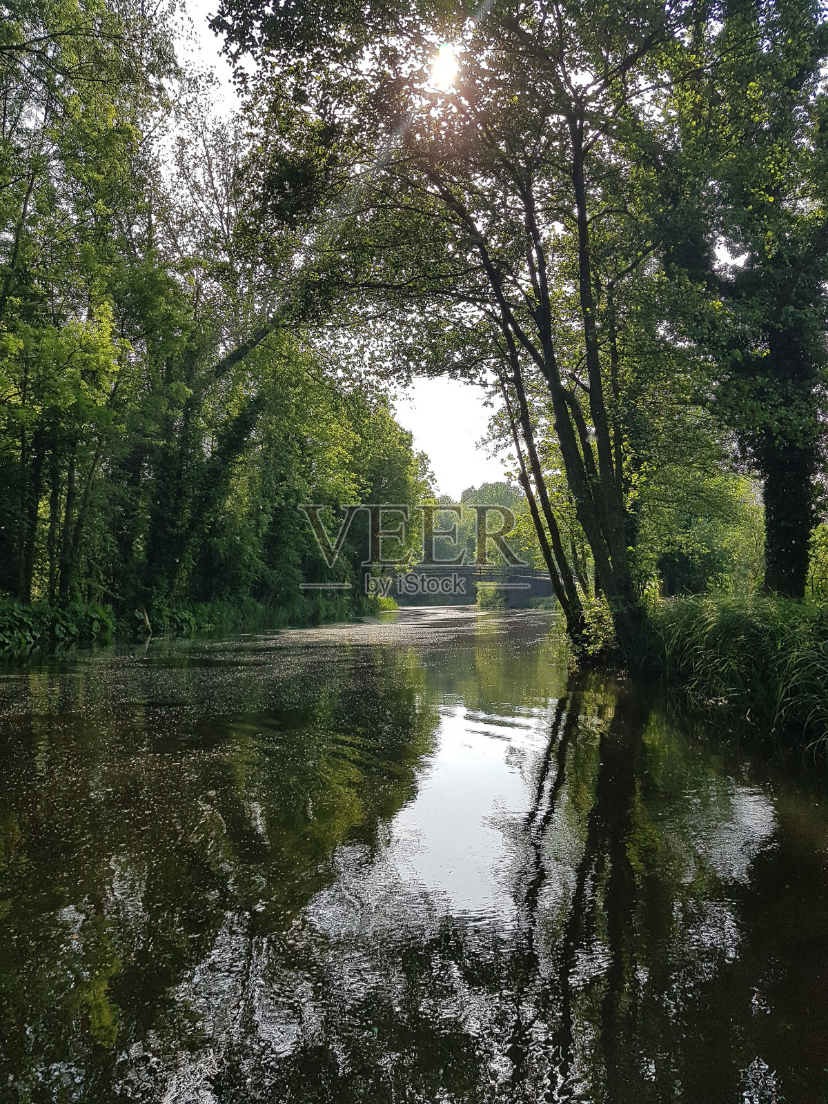漂亮的运河照片摄影图片