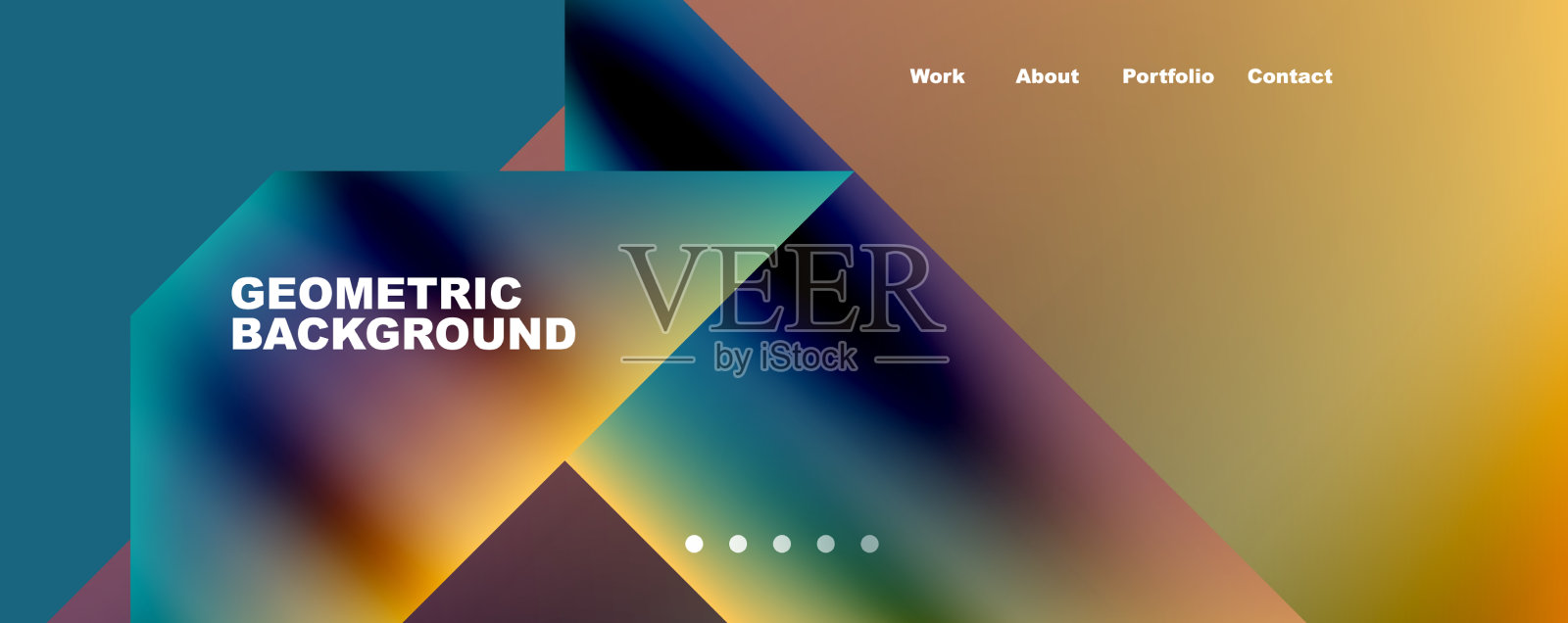 动态线三角形矩形几何插画图片素材