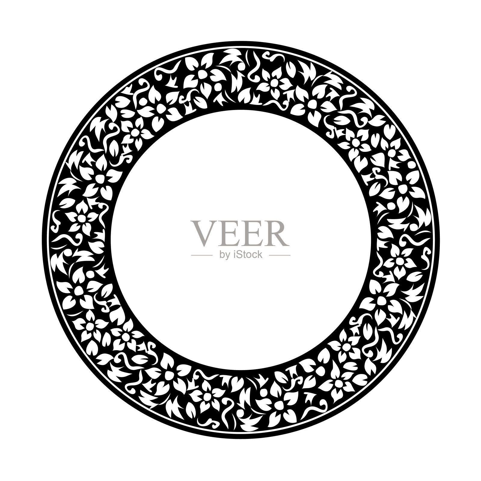 亚洲经典的东方画框装饰线条画古色古香的复古设计设计元素图片