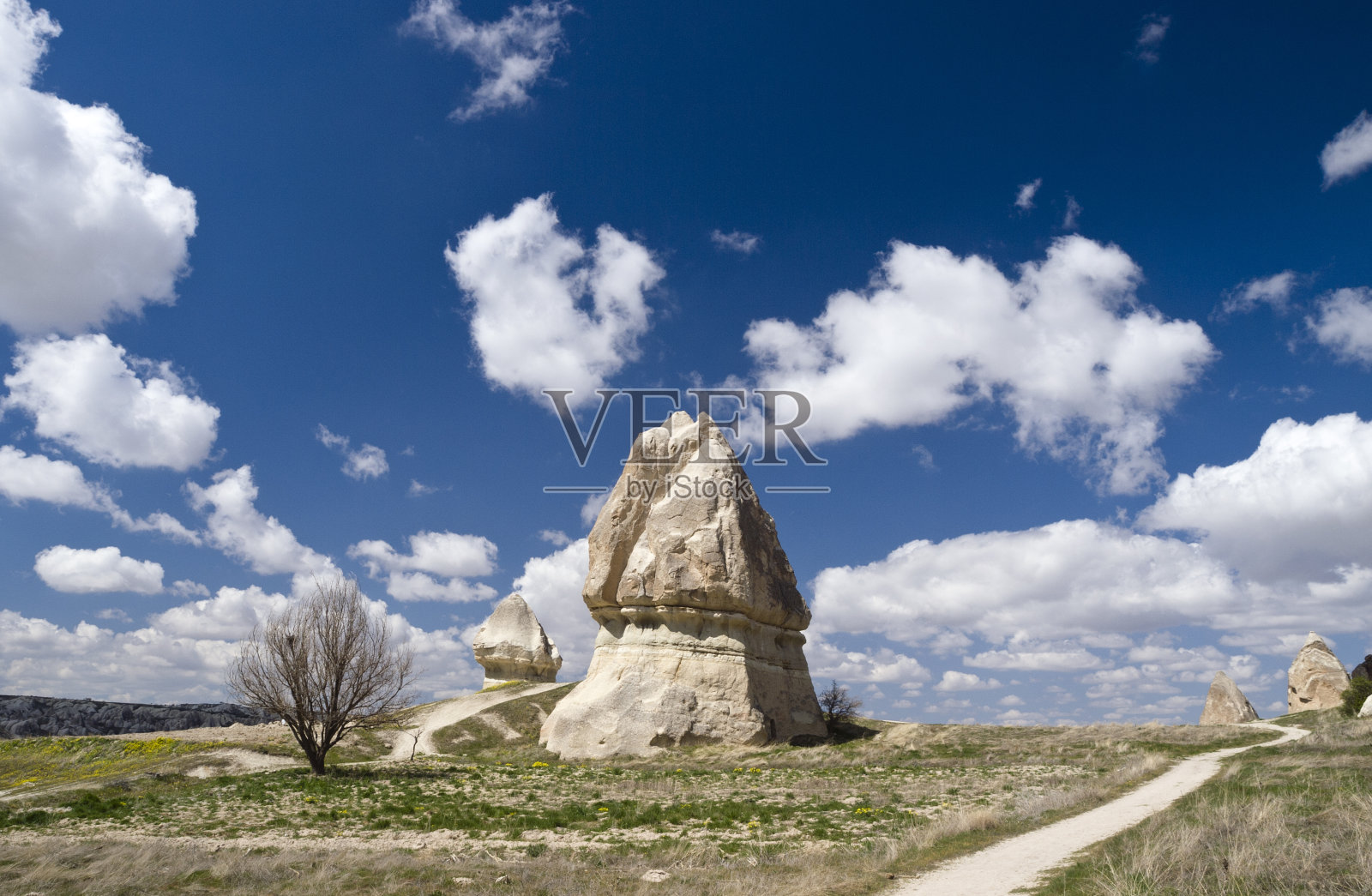 土耳其的戈雷姆石灰岩风景照片摄影图片
